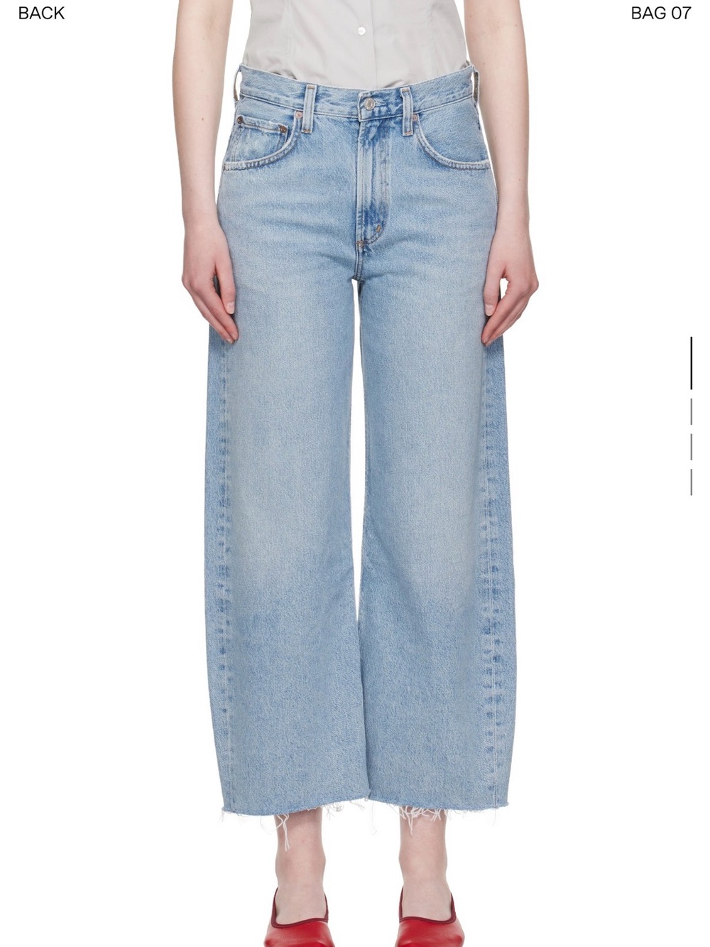 Agolde Low Curve Fray Sz 25